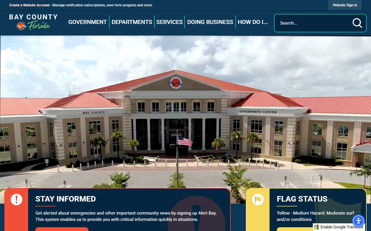 Bay County genealogy official county website