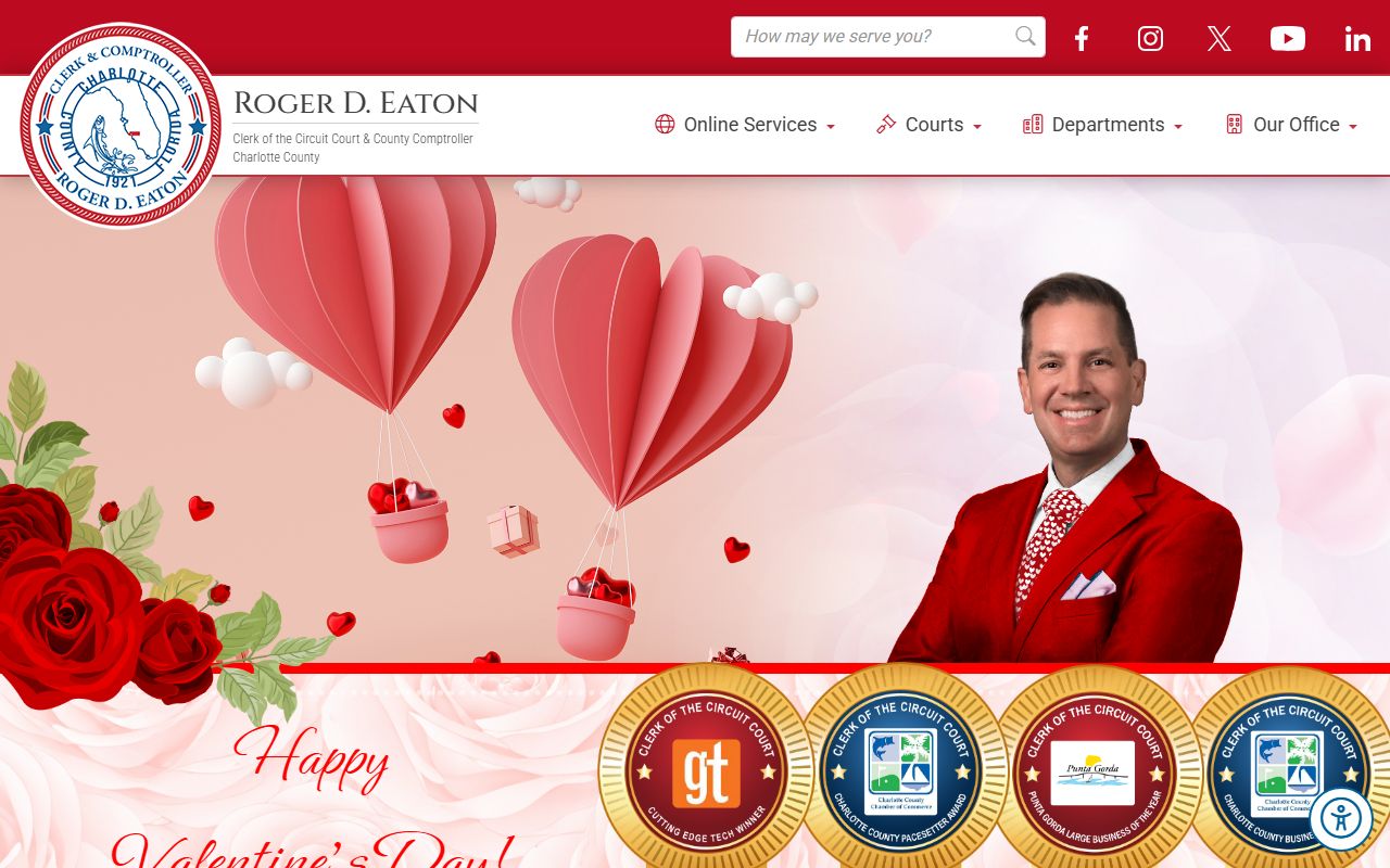 Charlotte County genealogy clerk of court homepage