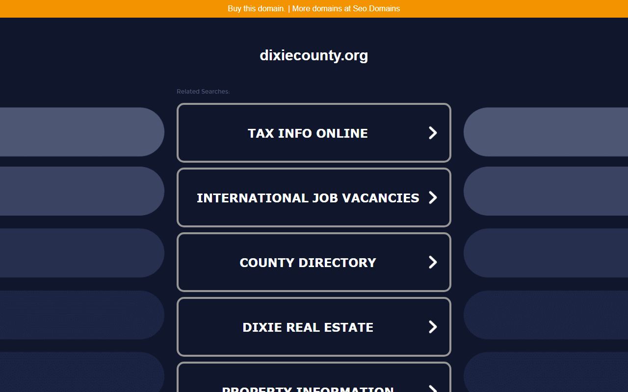Dixie County genealogy website