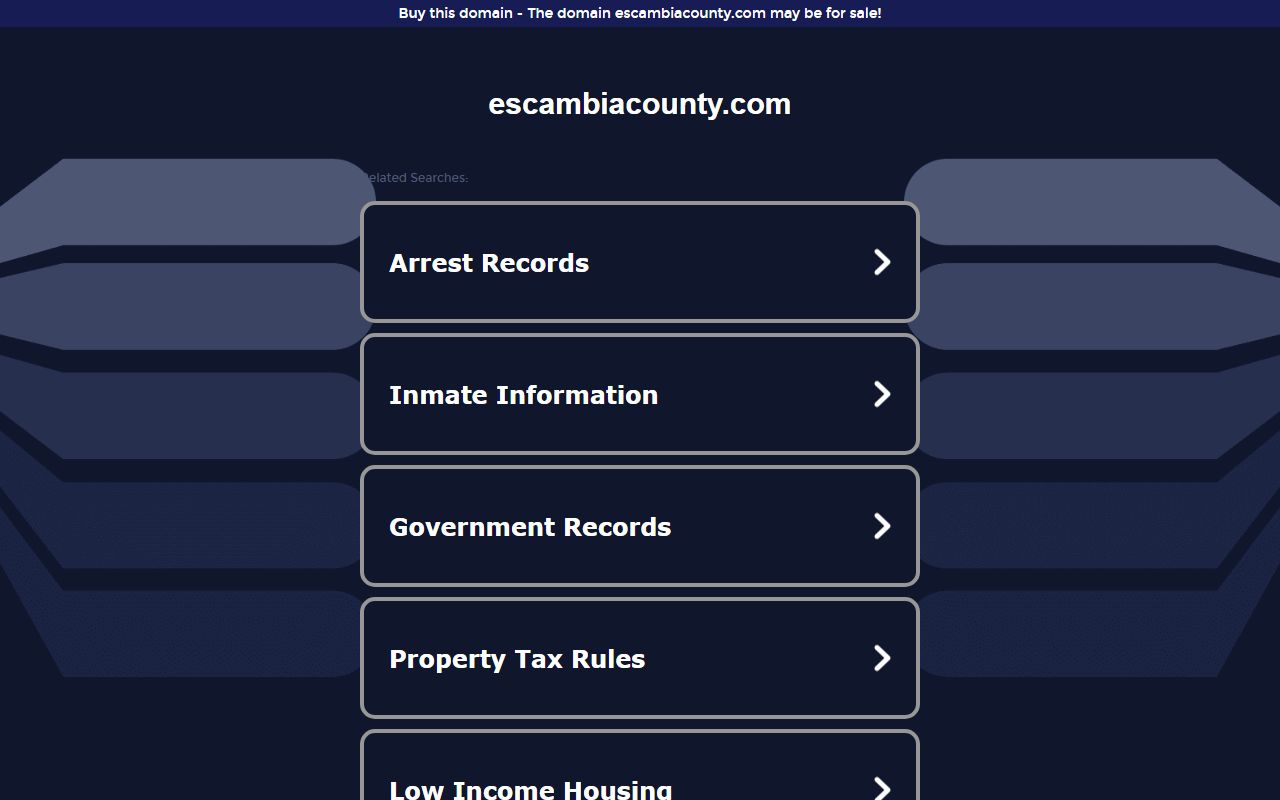 Escambia County genealogy website
