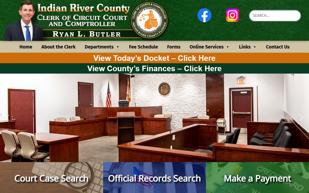 Indian River County Clerk genealogy records page