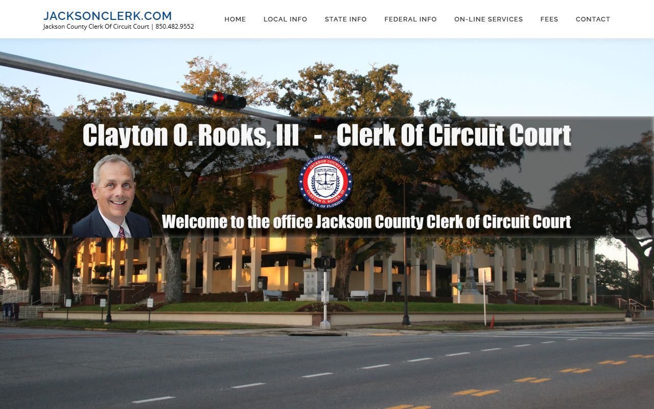 Jackson County Clerk of Court homepage for genealogy