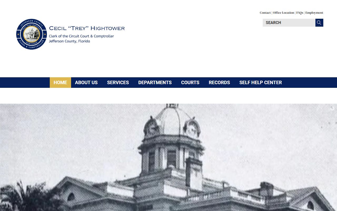 Jefferson County Clerk of Court homepage for genealogy