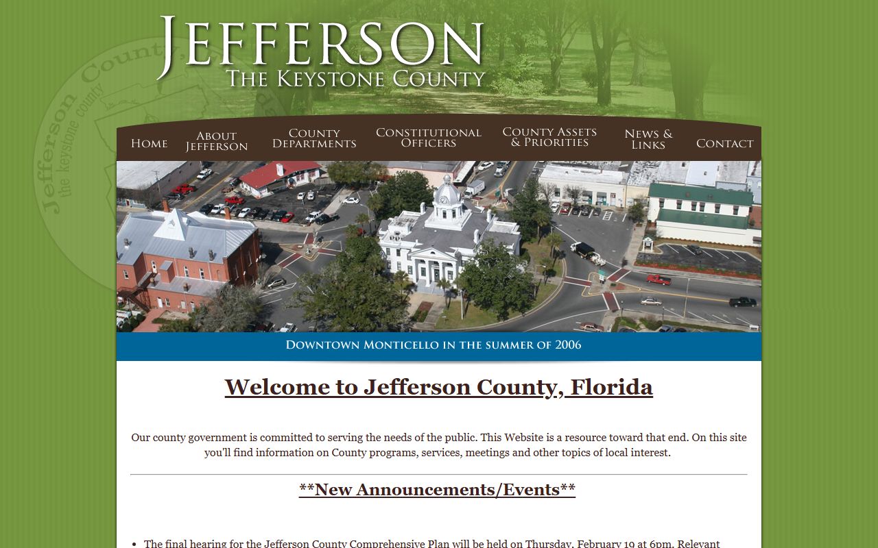 Jefferson County official website genealogy resources
