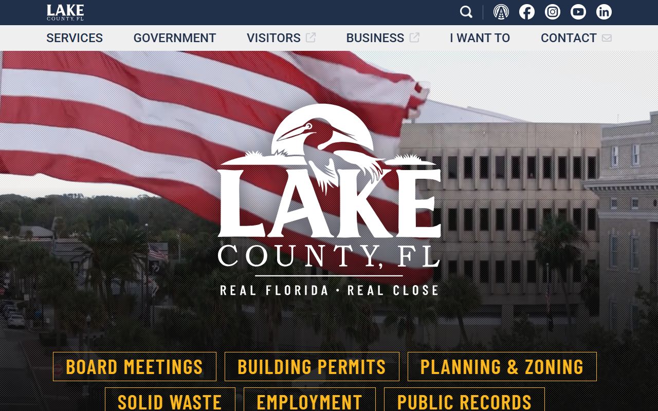 Lake County official website genealogy resources