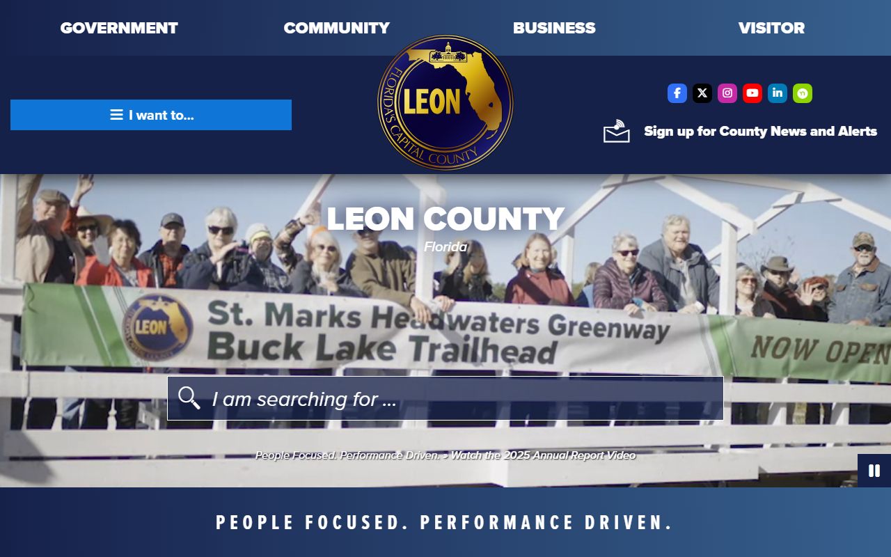 Leon County official website genealogy resources
