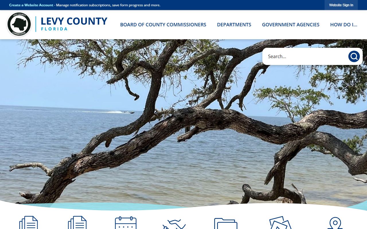 Levy County official website genealogy resources