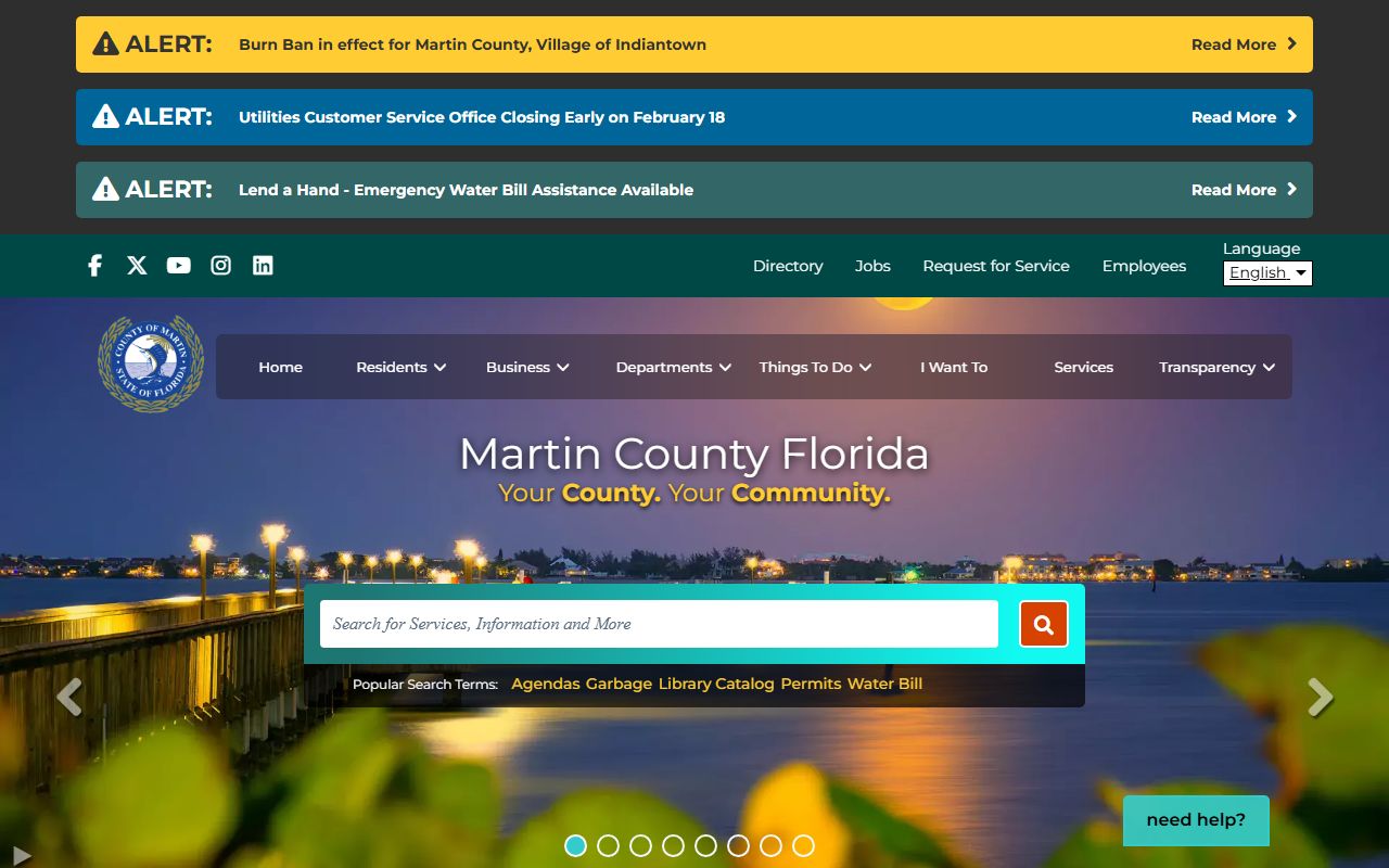 Martin County official website