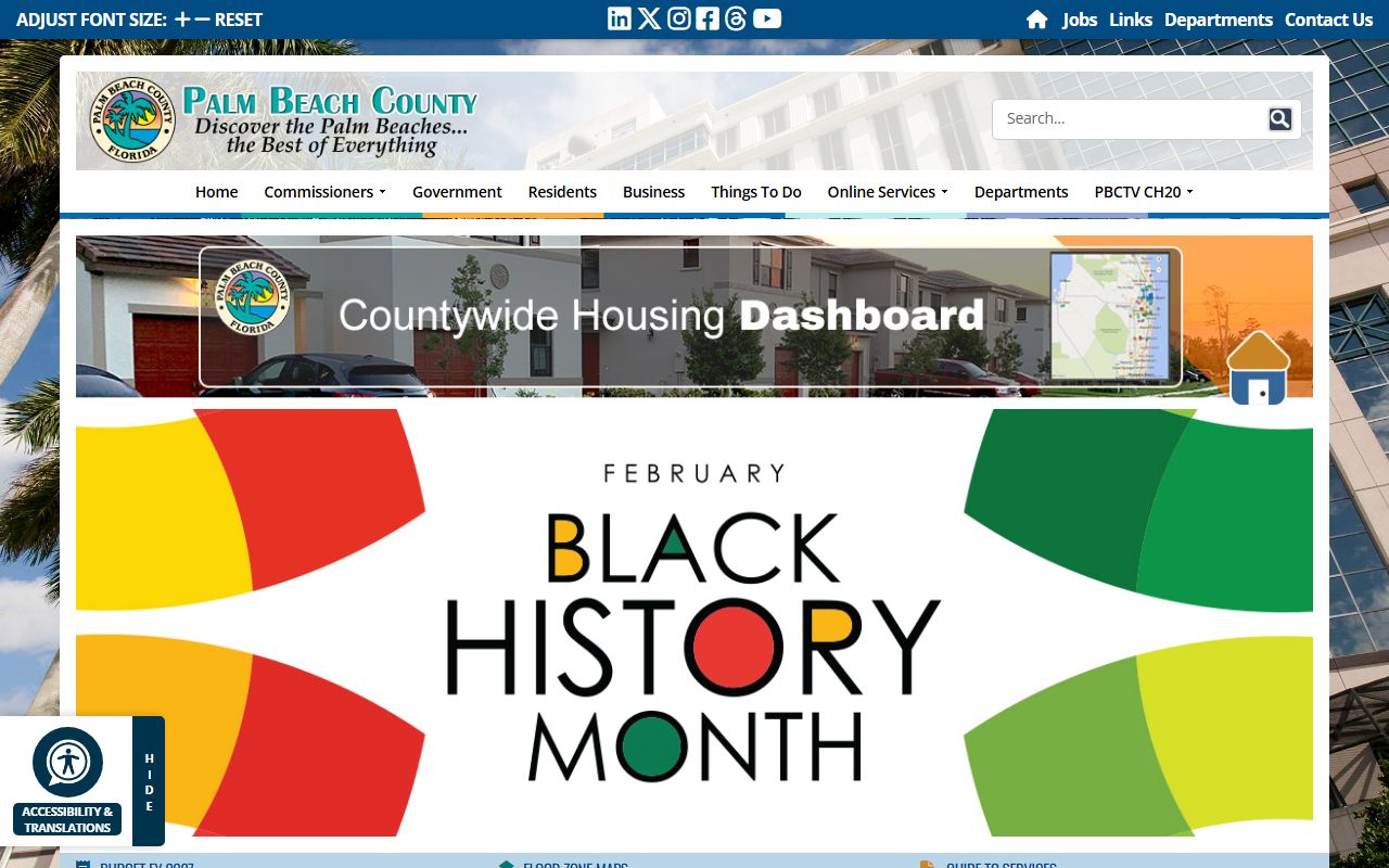 Palm Beach County official website